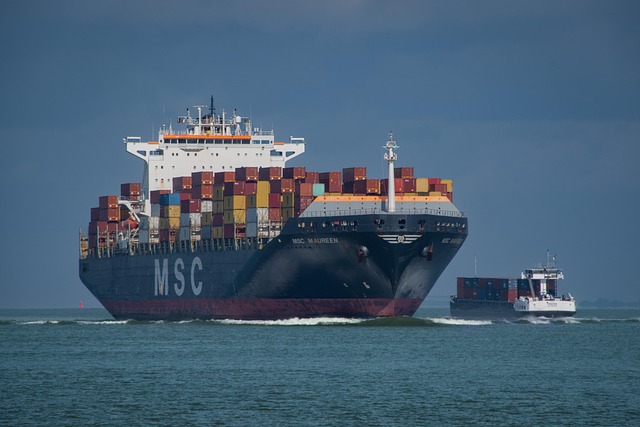 cargo ship in icy waters Canada Arctic shipping