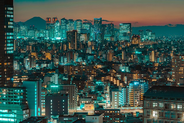 city skyline in extreme heat climate risk dashboard